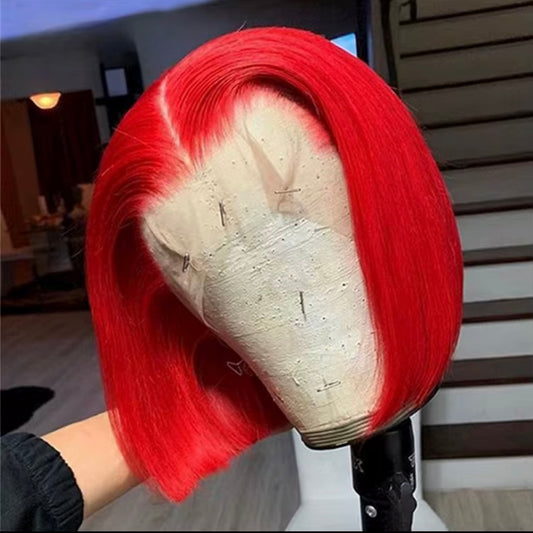 Luxury Red Bob Wig