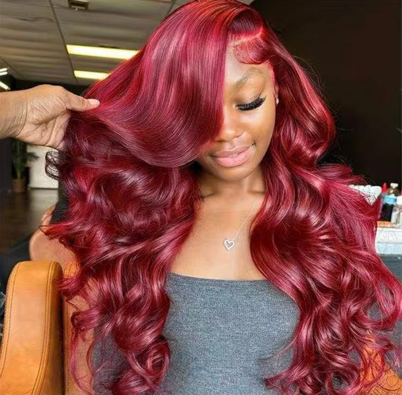 Ruby Red Body Wave Wig