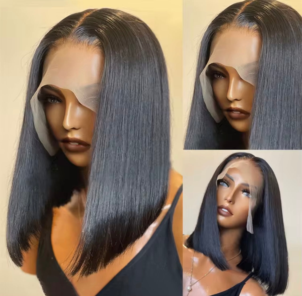 Luxury Blunt Cut Bob Wig HD Lace