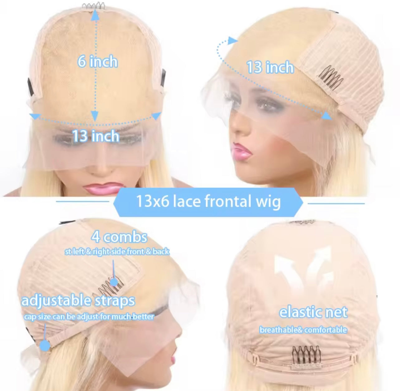 Luxury Honey Blonde Body Wave Wig