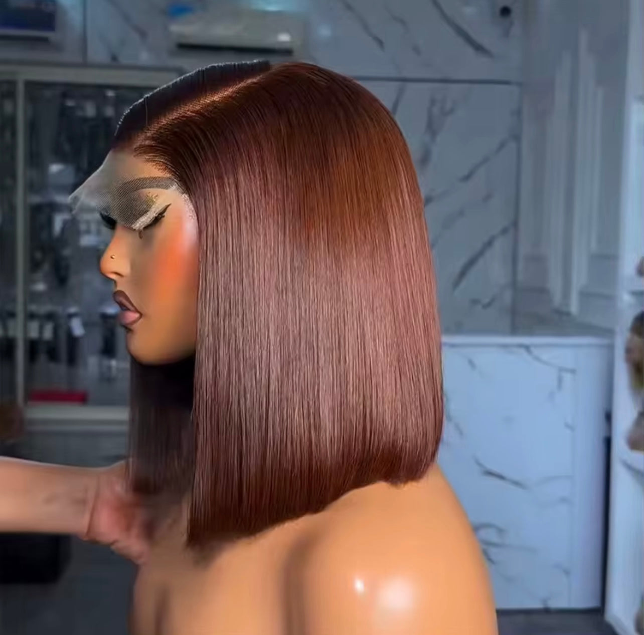 Luxury Chocolate Brown Bob Wig